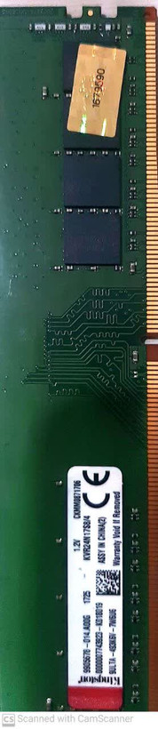 رم دسکتاپ 4 گیگابایت Kingston مدل KVR24N17S8/4 DDR4 2400MHz
