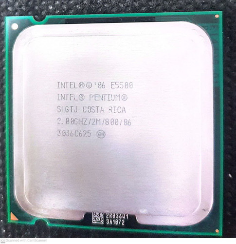 سی پی یو پنتیوم 5500 اینتل 2.8 گیگاهرتز 2مگابایت کش (استوک)