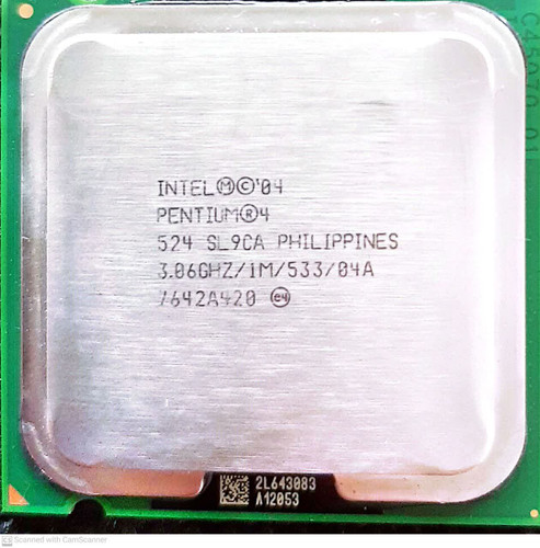 INTEL PENTIUM 4 524 SL9CA PHILIPPINES 3.06GHZ/1M/533/04A