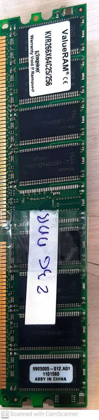 رم کامپیوتر کینگستون 256 مگابایت (استوک)