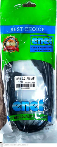 کابل افزایش طول usb برند 1.5 enet