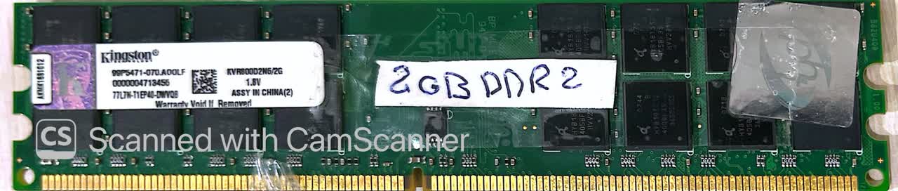 رم کامپیوتر کینگ2ستون KINGSTONE G ddr2 دو طرف چیپ
