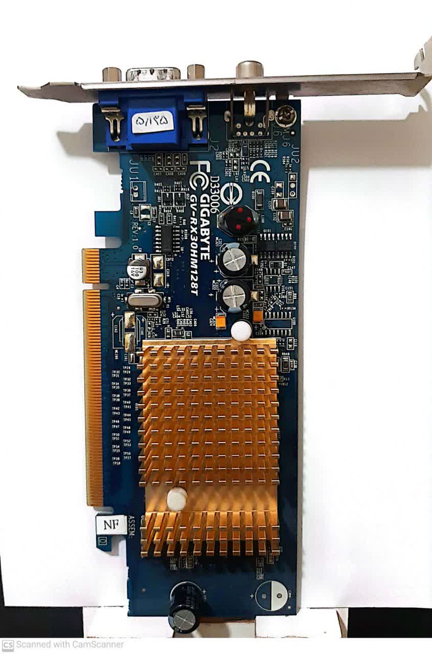 کارت گرافیک گیگابایت 128 مگابایت  GV-RX30HM128T  اسلات PCI-EXP (استوک)